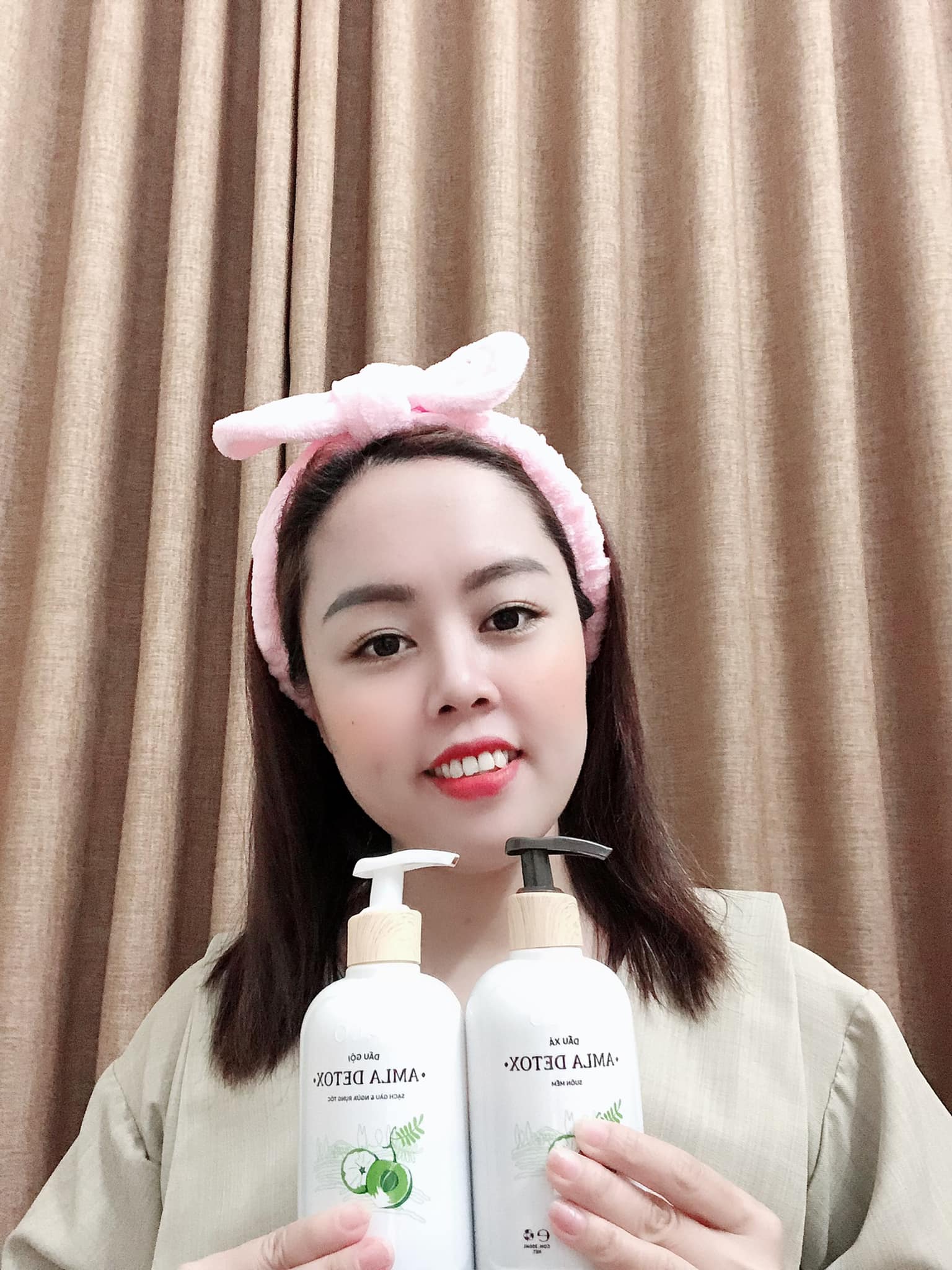Combo dầu gội + dầu xả Amla Detox Laco