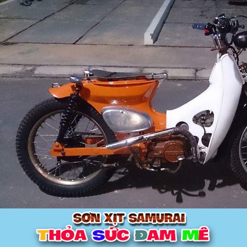 Chai sơn xịt Samurai màu cam ngọc trai H351P