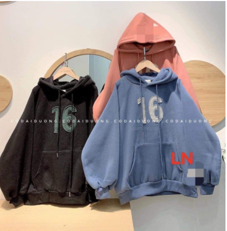 FREESHIPMAX- ÁO HOODIE SỐ 16 TO