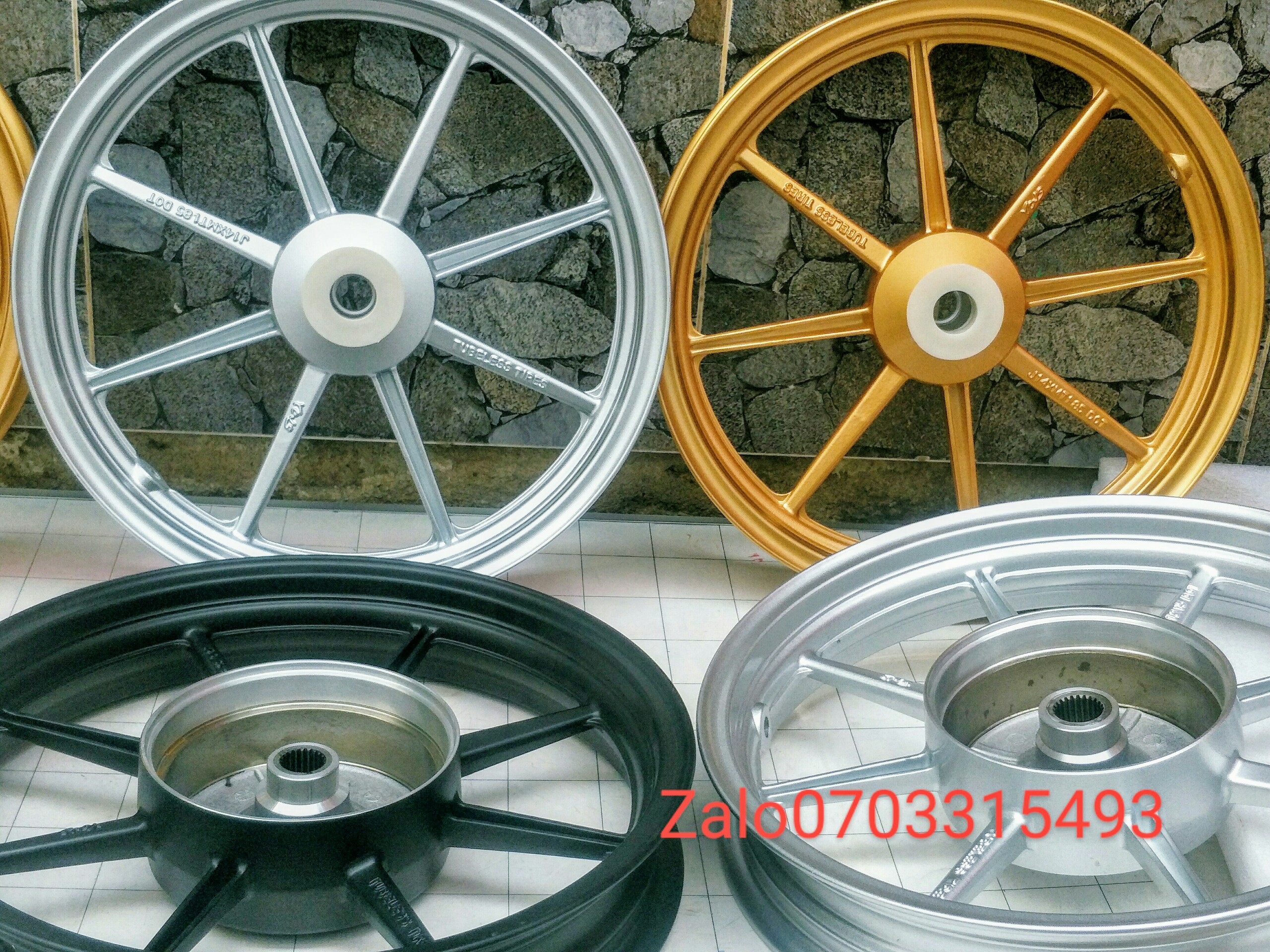 [HCM]Bánh Mâm 8 cây 1.6 1.85 gắn VARIO VISION AB chính hãng