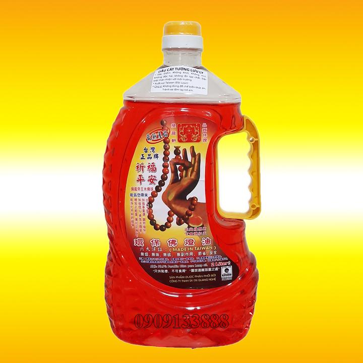 Dầu thắp đèn cát tường lưu ly 2 lít (1 thùng)