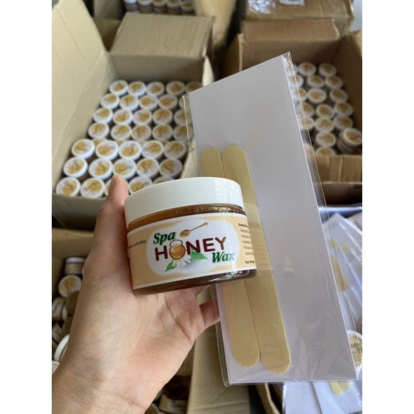 Sáp Wax Lông Honey 100% Thiên Nhiên ( Tặng 50 Tờ Giấy Và Que Wax )