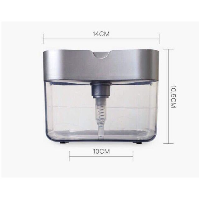 Hộp đựng, để nước rửa chén, bát và miếng rửa chén bát 2 in 1 (Tặng miếng rửa chén)