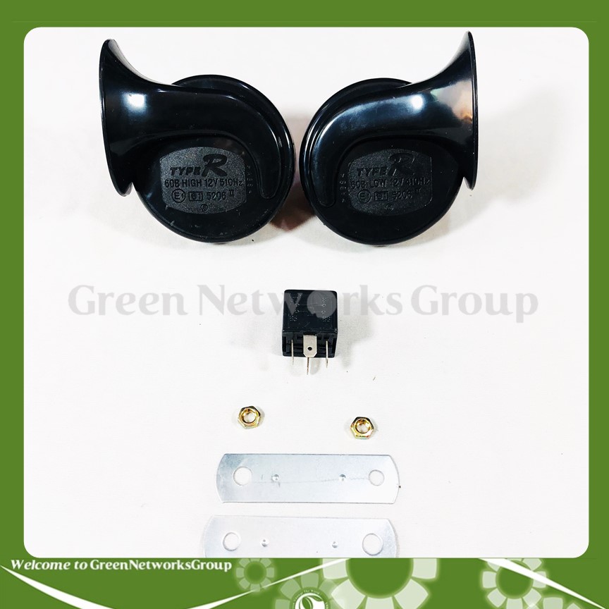 Còi ngân ốc sên đỏ dành cho xe máy xe ô tô Greennetworks