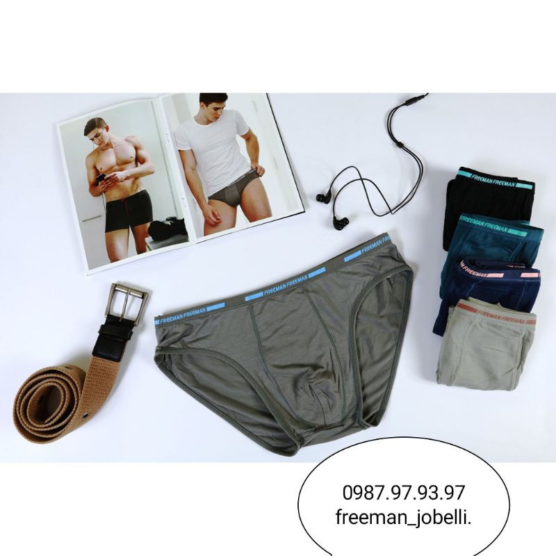 [HCM]Quần lót Freeman 6040cotton lụa.