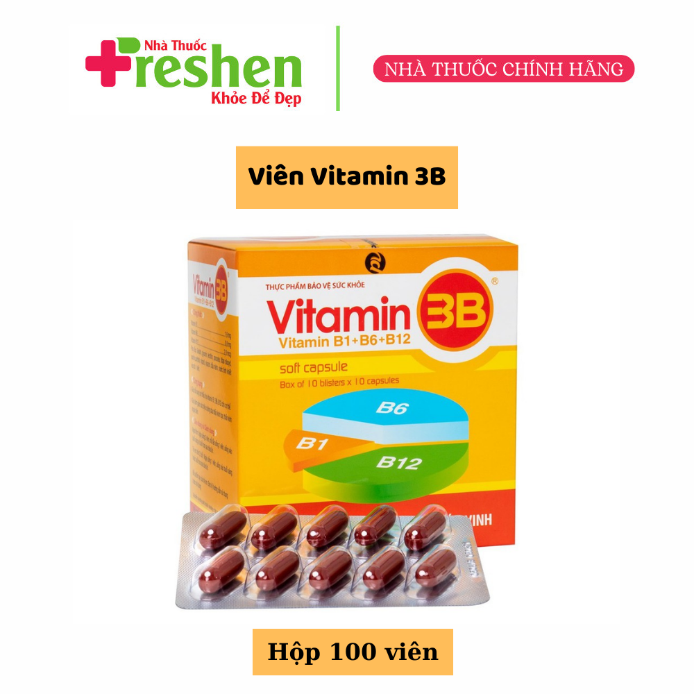 Bồi bổ cơ thể vitamin 3b phúc vinh hộp 100v