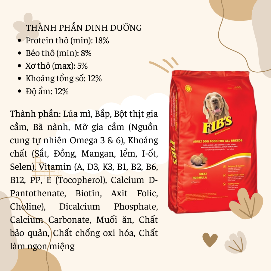 400g - Thức ăn cho chó Fibs
