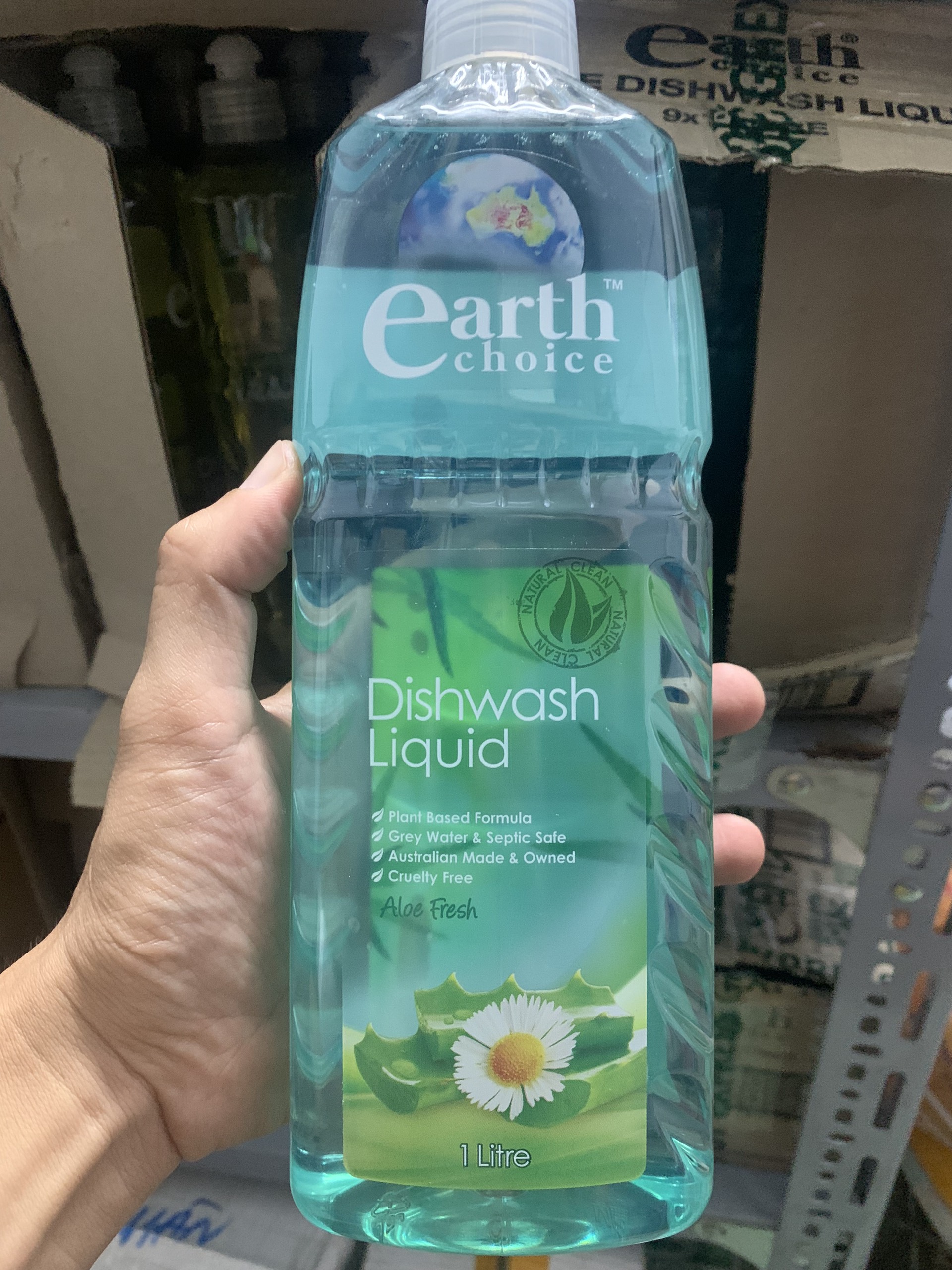 Nước rửa chén bát đậm đặc hữu cơ Earth Choice - 1 Lít - NK Úc