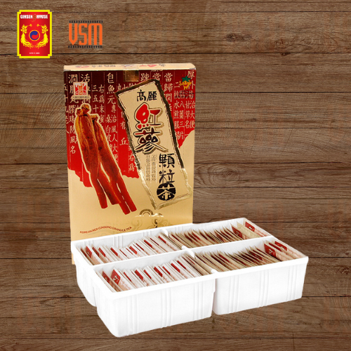 Trà Hồng Sâm Hàn Quốc Korean Red Ginseng Tea - Ginseng House (100 Gói x 3g)