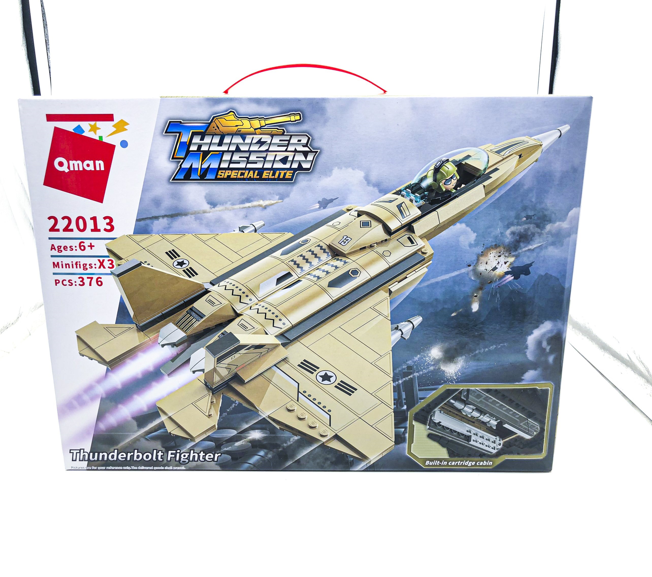 Mô hình lego lắp ráp máy bay chiến đấu quân sự Wange F154004