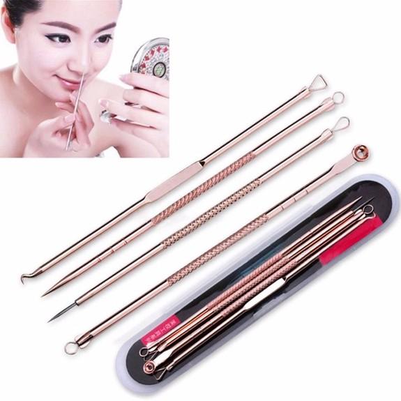 Set nặn mụn 4 món kèm hộp