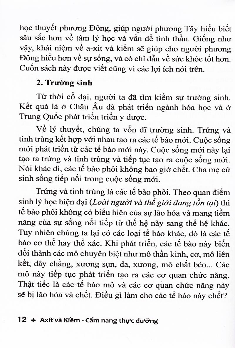 [HCM]Axít Và Kiềm - Cẩm Nang Thực Dưỡng