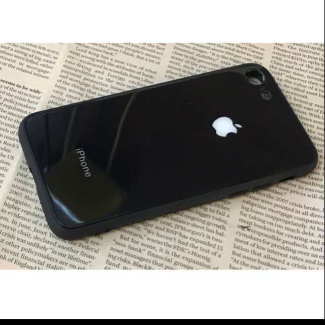Ốp Lưng Kính Viền Dẻo Iphone 7/8 ( Lưng Kính Tráng Gương)