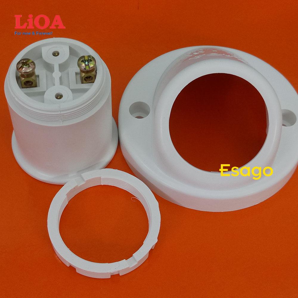 [HCM]Đui đèn chéo 45 độ đui xoáy E27 LiOA - DDX45