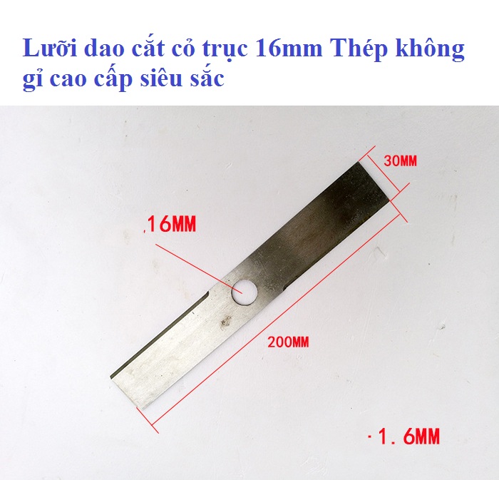 Lưỡi dao cắt cỏ mini dài 20cm
