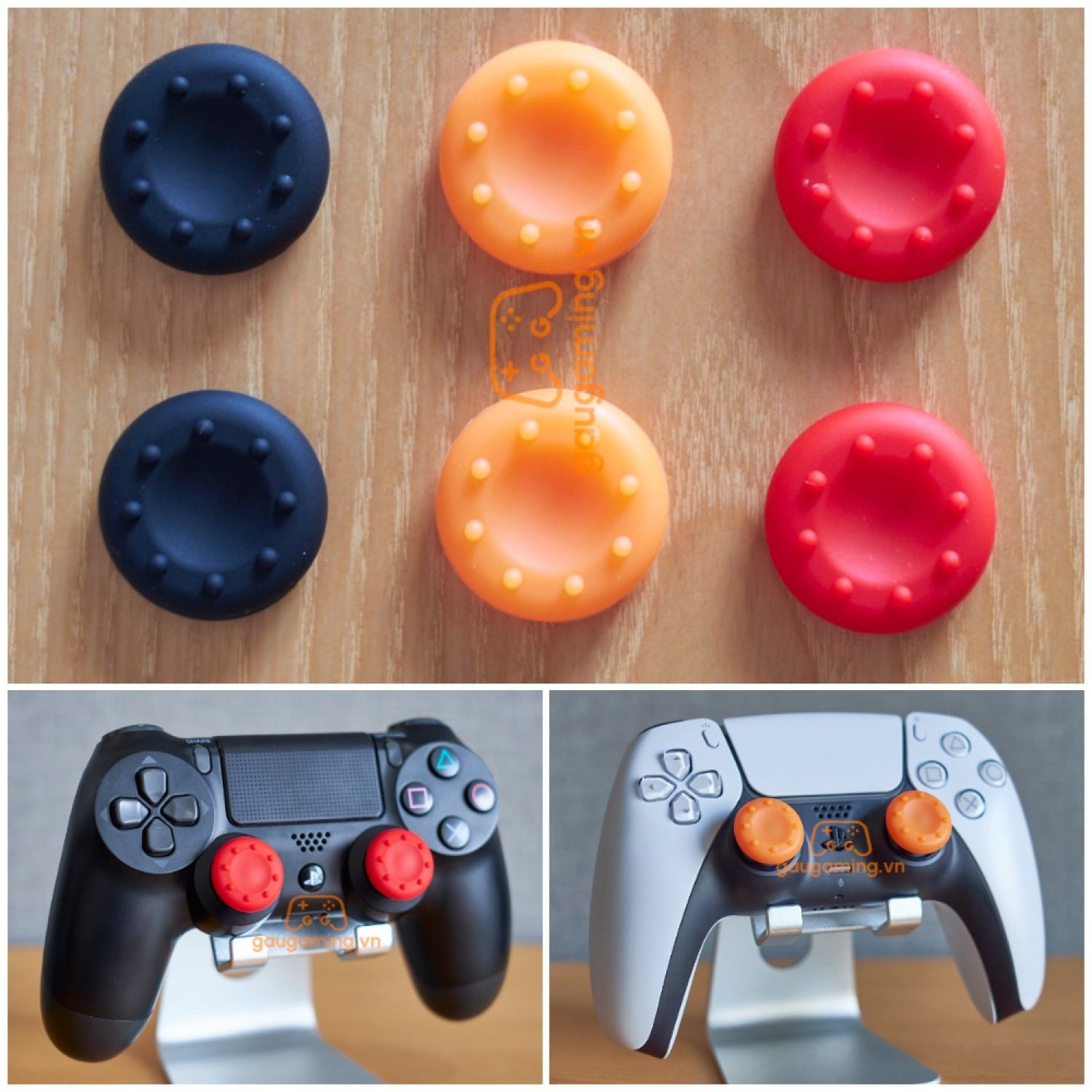 Núm bọc tay cầm có gai cho PS5/PS4/XBOX/NS Pro Controller (1 cặp)