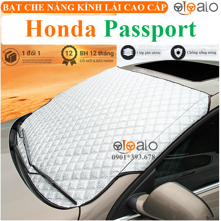 Tấm che nắng kính lái xe honda passport 3 lớp cao cấp - otoalo