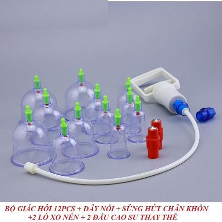 Bộ giác hơi 12 món không dùng lửa THAILAND 100 %