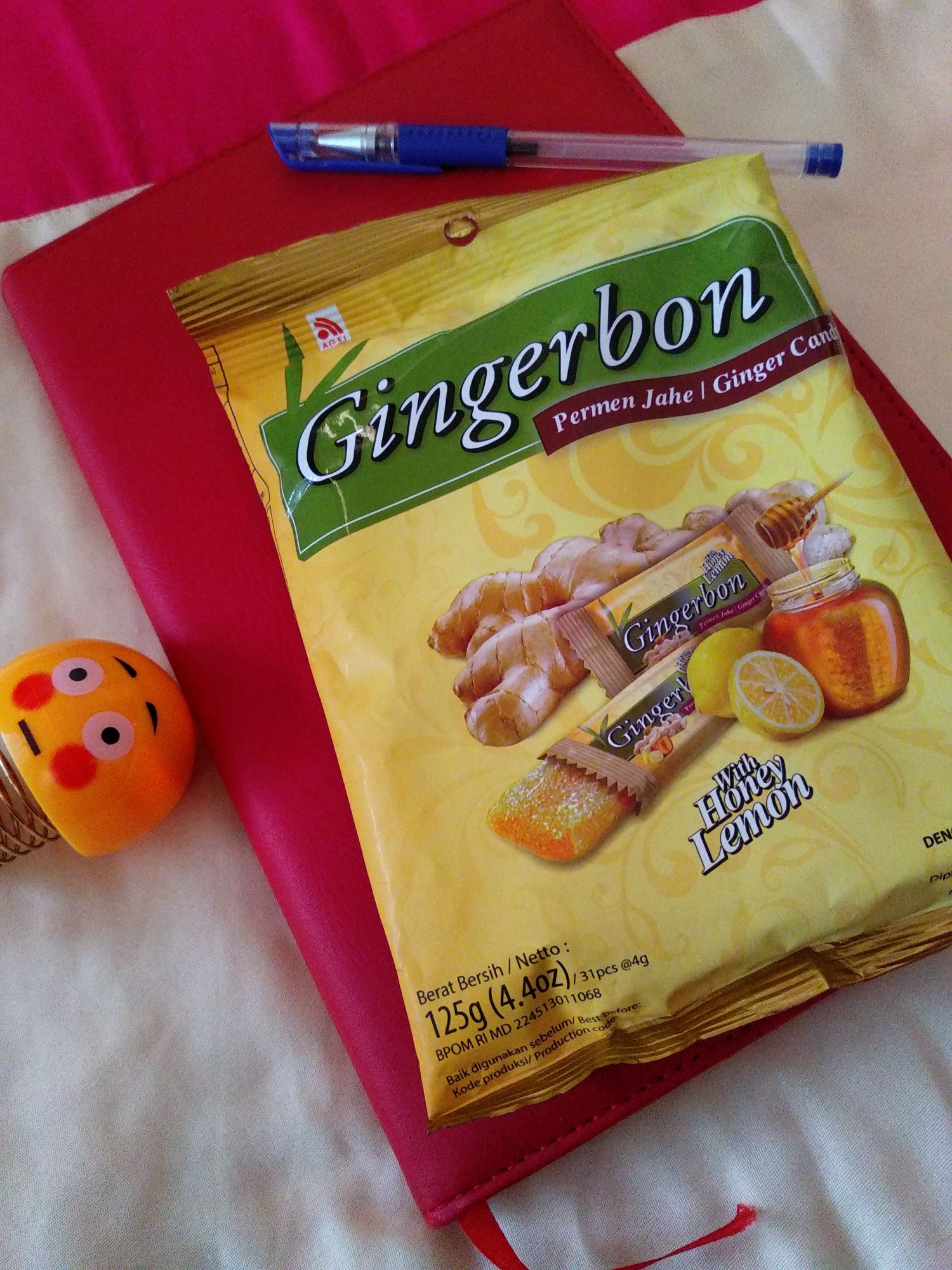 Kẹo gừng Gingerbon chanh mật ong (125g)