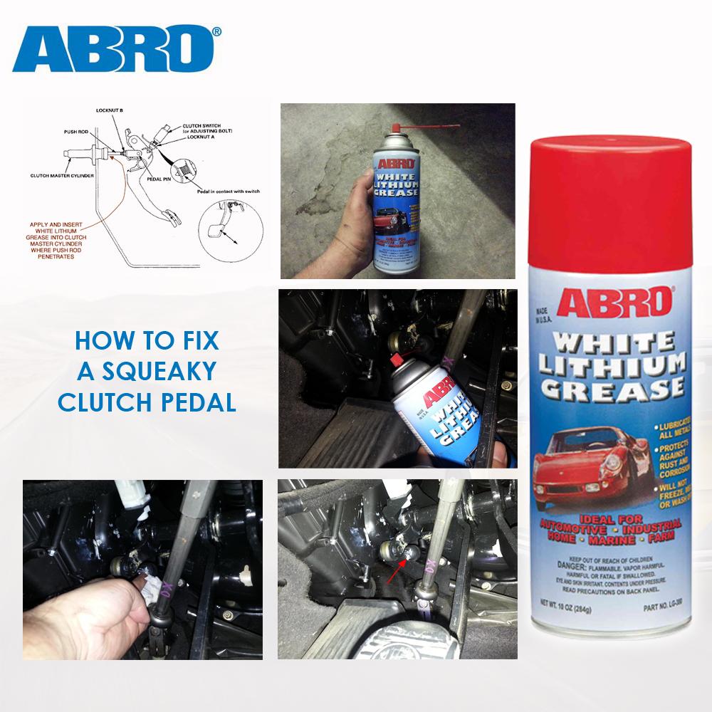 Chai Xịt Mỡ Bò Dạng Nước ABRO WHITE LITHIUM GREASE 284g