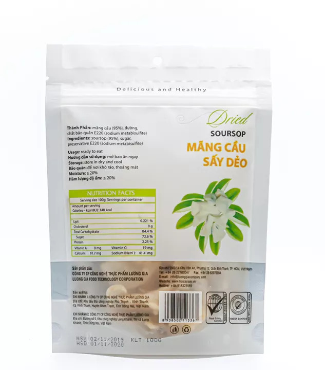 Mãng cầu sấy dẻo Ohla - 100g