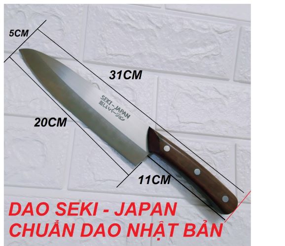 DAO SEKI – JAPAN THÉP KHÔNG GỈ , CÁN GỖ