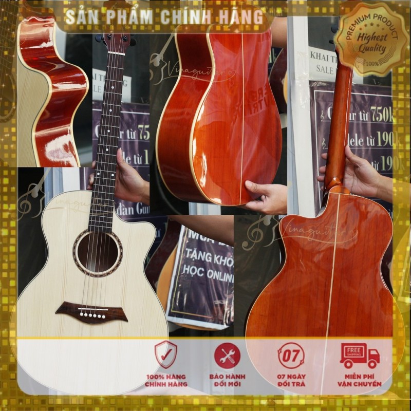 Đàn guitar acoustic VG-HD FULL SOLID - Phân Phối Chính Hãng tại Nhạc cụ 3 số