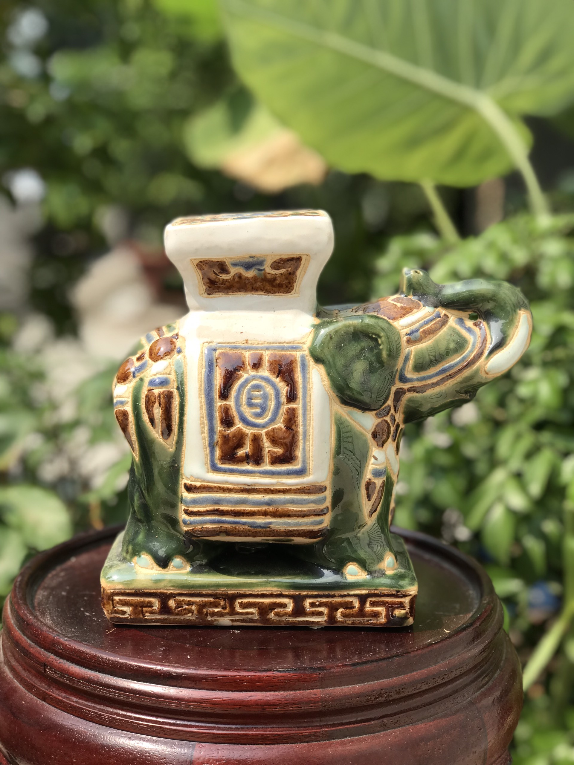 Đôn mini gốm sứ Nam Bộ xưa 17cm