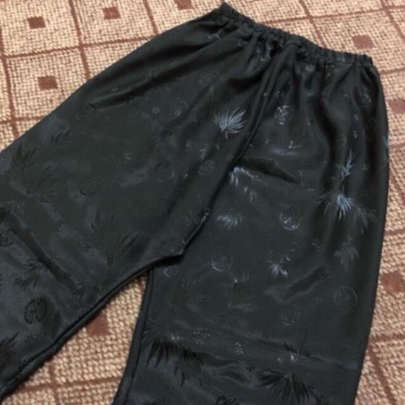 Quần bà già gấm hoa thái tuấn - quần gấm hoa bà già