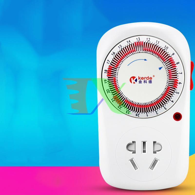 Ổ power plug timer mechanical kerde tw-e05, 15 minutes, switch automatic timer 15 minutes, socket mechanical timer, hydroponic, timer aquaponics, socket timer super durable