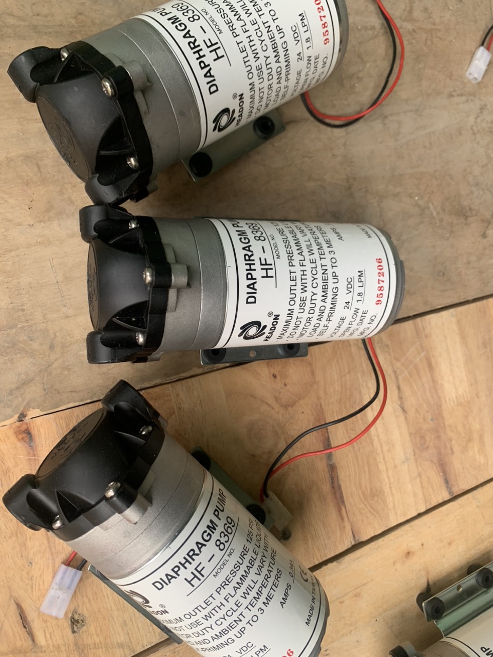 BƠM 24V HEADON HF 8369.DÙNG CHO MÁY LỌC NƯỚC.