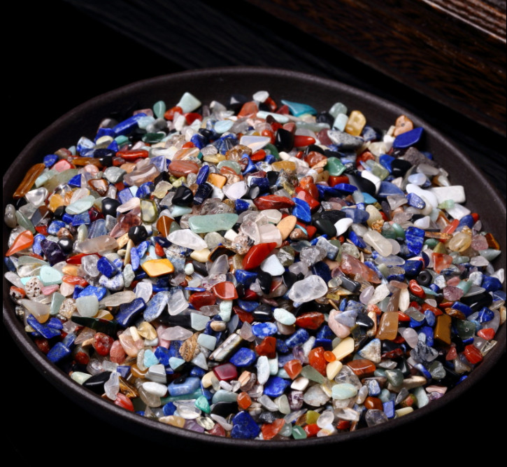 Đá thanh tẩy bài tarot, đá vụn thạch anh tự nhiên 100g