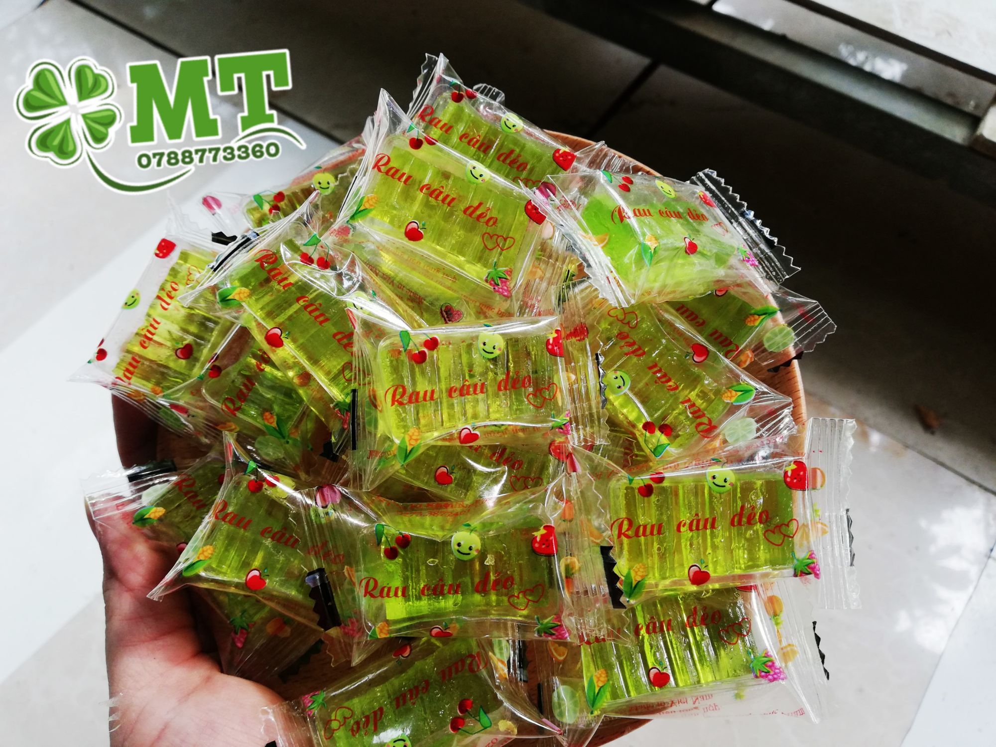 Mứt rau câu dẻo lá dứa Kim Vân 1kg
