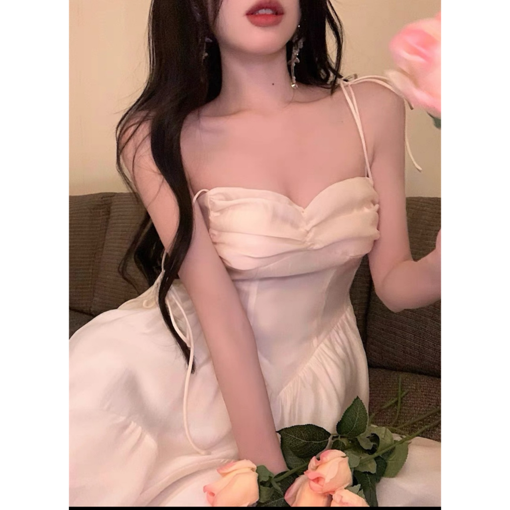 Đầm Xòe Bồng Nơ Vai Tiểu Thư Dự Tiệc