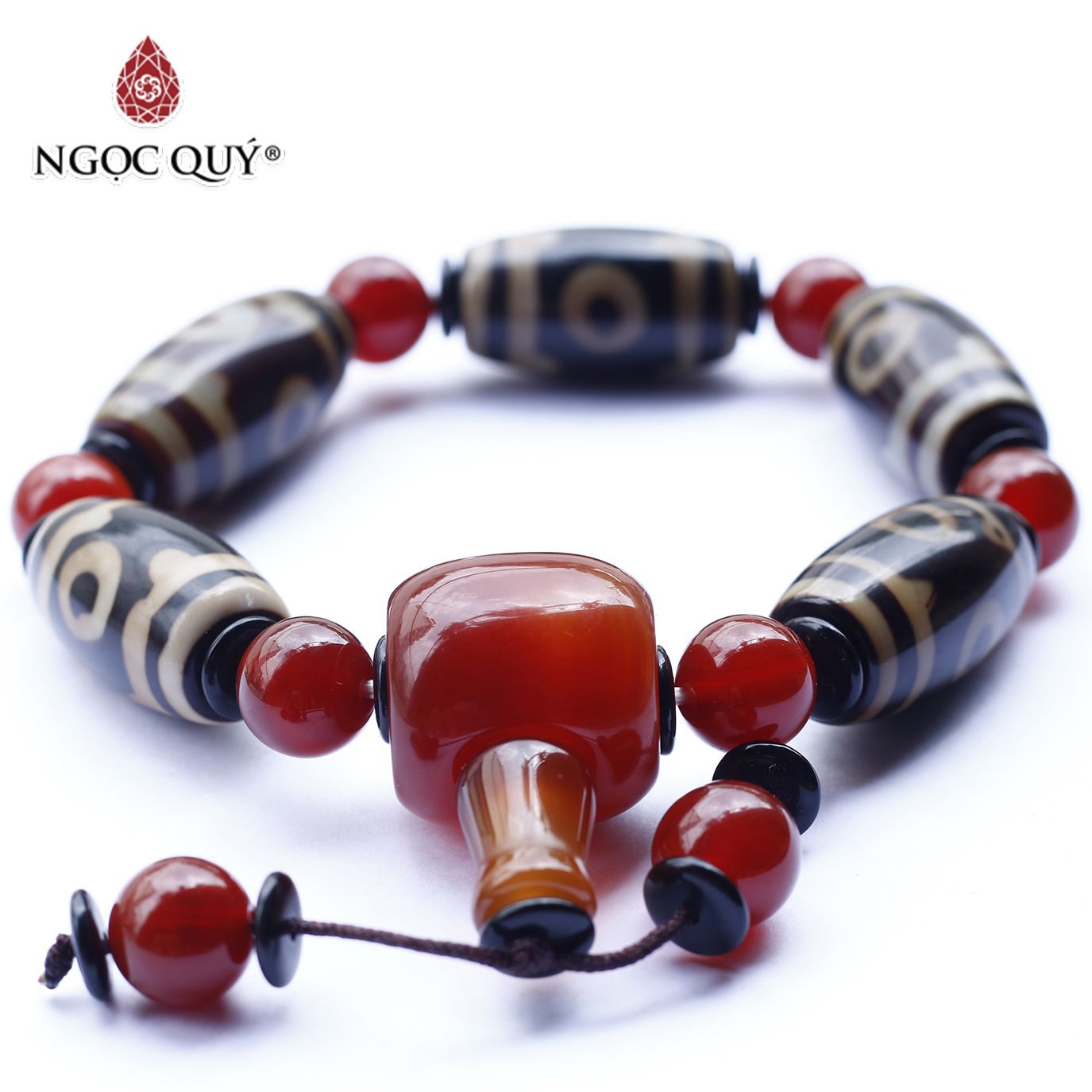 [HCM]Vòng lu thống đá mã não đỏ mệnh hỏa thổ - Ngọc Quý Gemstones