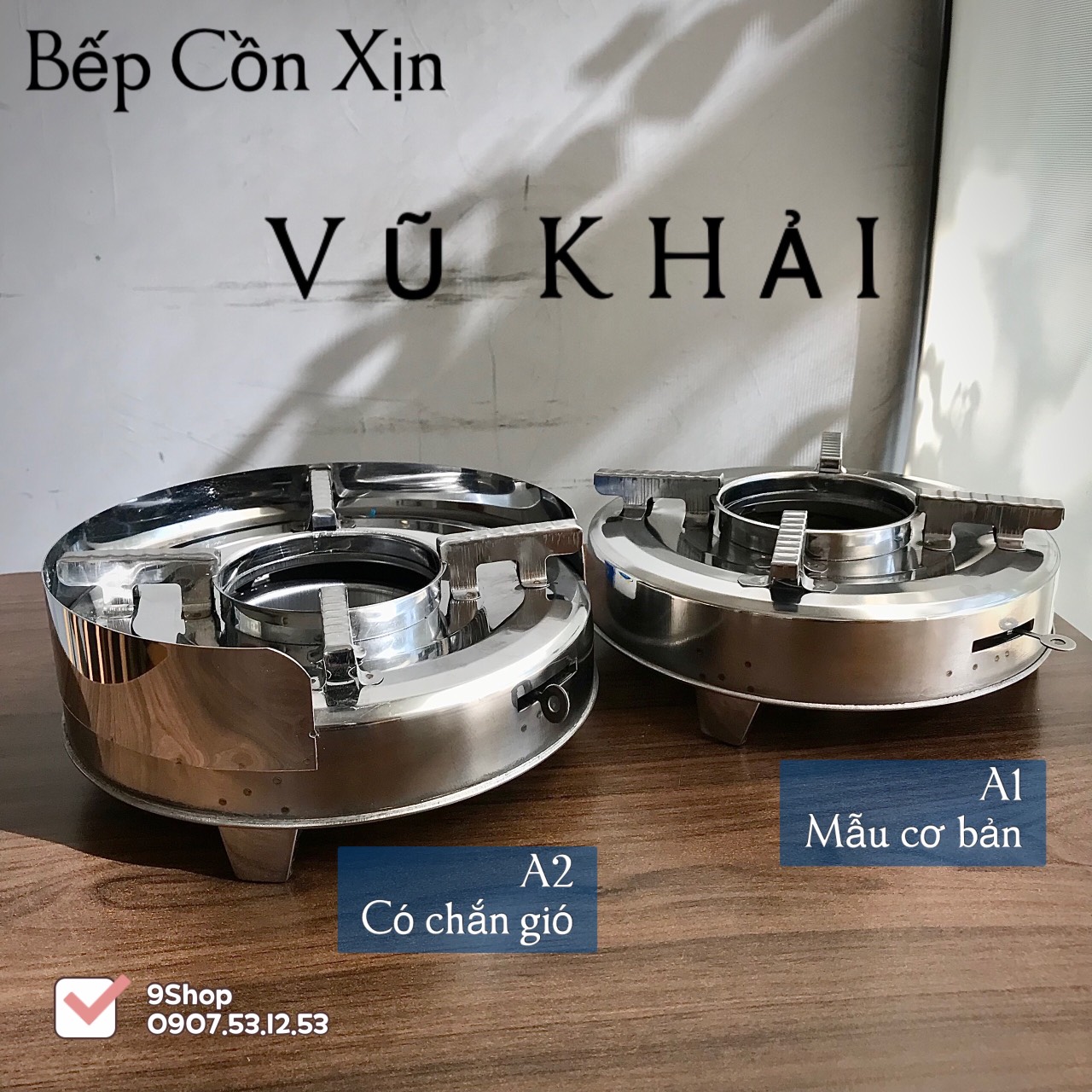 Bếp Cồn Inox 430 Cao Cấp - Thương Hiệu Vũ Khải