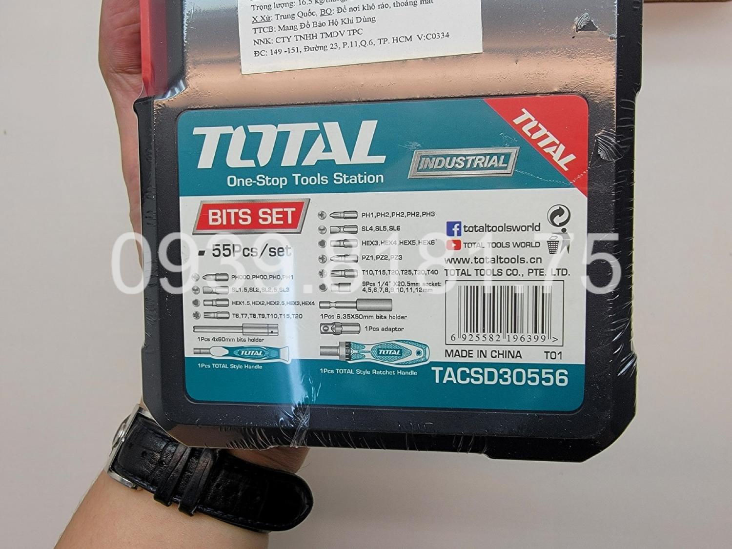 BỘ 55 TUA VÍT ĐA NĂNG (TỰ ĐỘNG) TOTAL TACSD30556 [CHÍNH HÃNG]