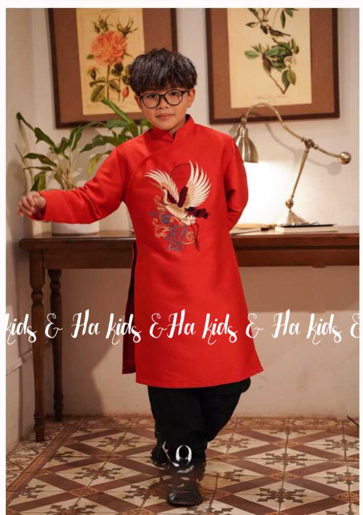Áo dài bé trai size đại 24-45kg