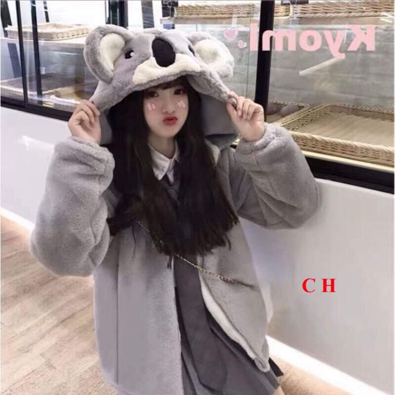 (HÓT) ÁO LÔNG MẶT GẤU SIÊU CUTE, THỜI TRANG 1993