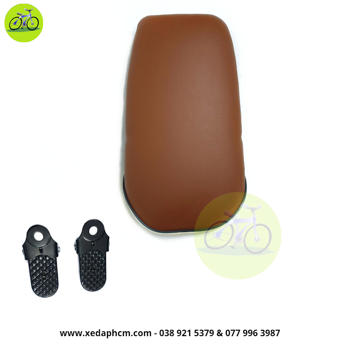 [HCM]Combo HOT nệm yên sau xe đạp mềm và gác để chân gấp xếp dẹp