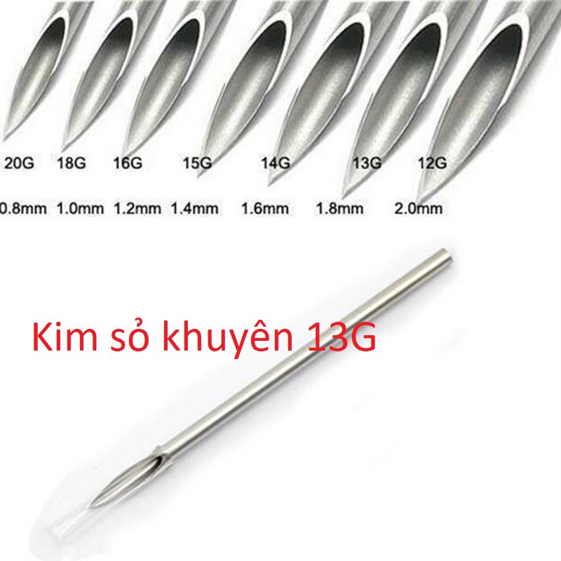 Kim sỏ khuyên size 13G ( 49k / 10 kim )