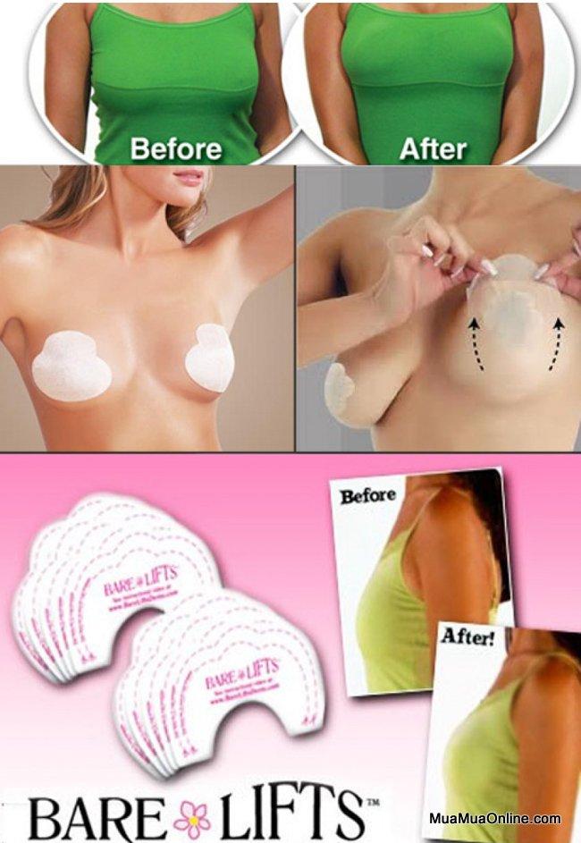 Combo 10 Miếng Dán Nâng Ngực Trong Suốt Bare Lifts