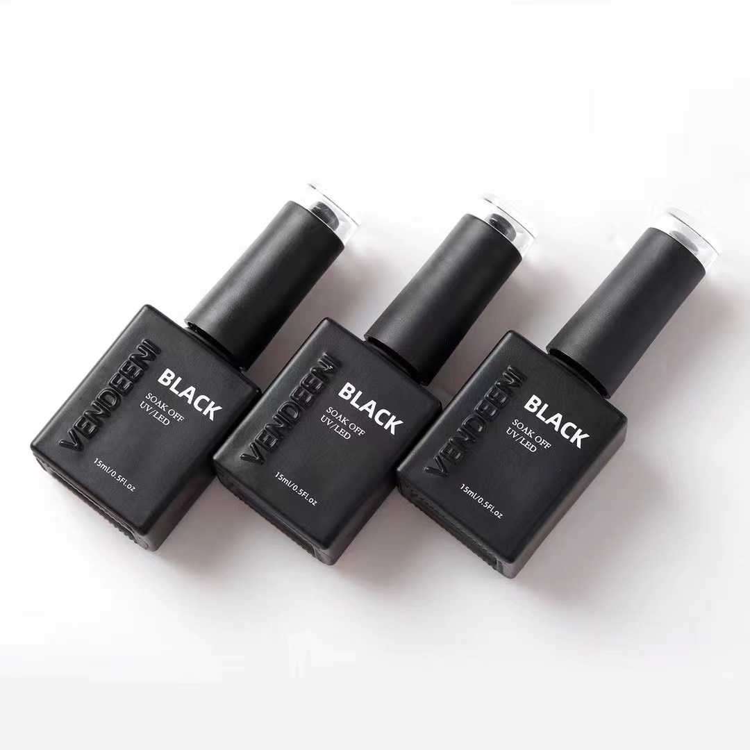 sơn gel top base cứng móng top lì ko lem trắng đen vendeeni