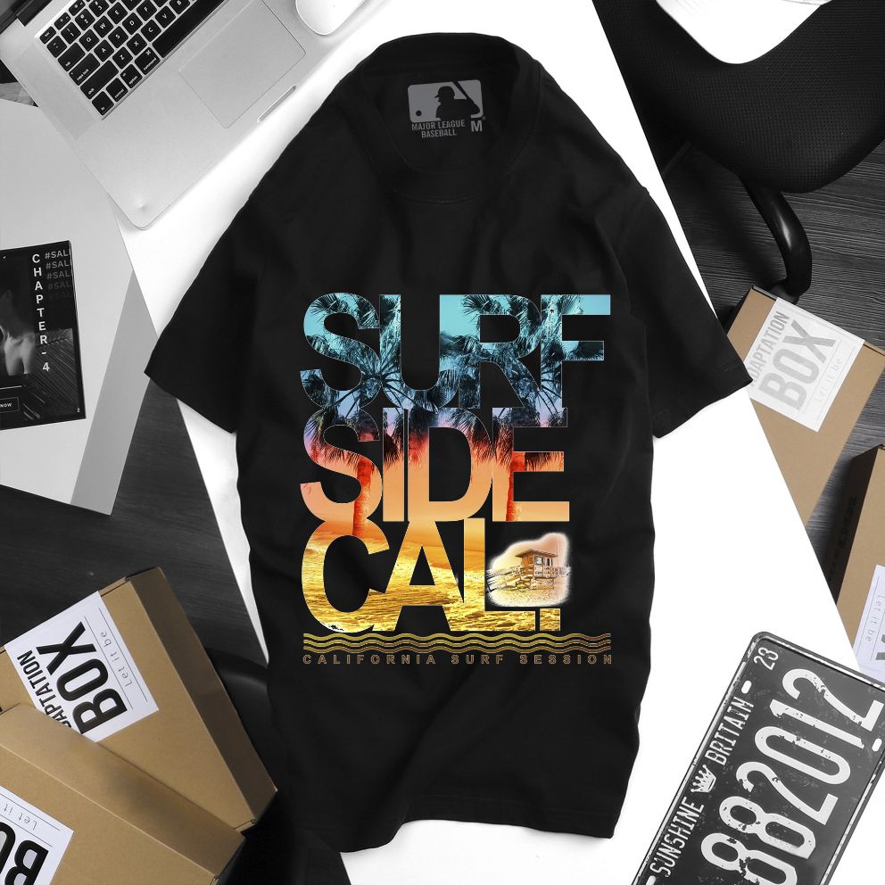 [HCM]Áo thun TAY NGẮN Surf Side California (TAY LỠ IB)
