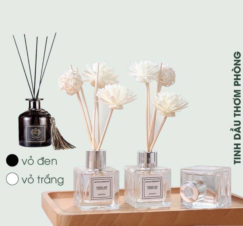 ⛔FREESHIP⛔ Tinh dầu thơm phòng (LOẠI CÓ CÂY CẮM TRẮNG, ĐEN GIAO NGẪU NHIÊN)