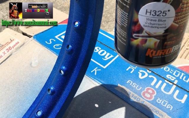 Sơn xit Samurai H325 màu xanh dương Wave Honda  Wave Blue