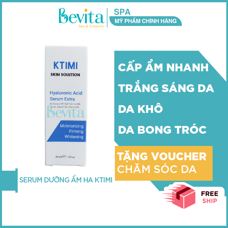 Serum dưỡng ẩm KTIMI Hyaluronic Acid Serum 30ml seum cấp ẩm cho da khô da bong tróc - Bevita
