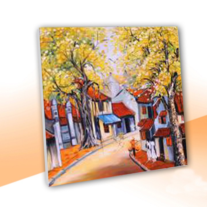 bộ 3 tranh 30x30cm phố cổ hà nội