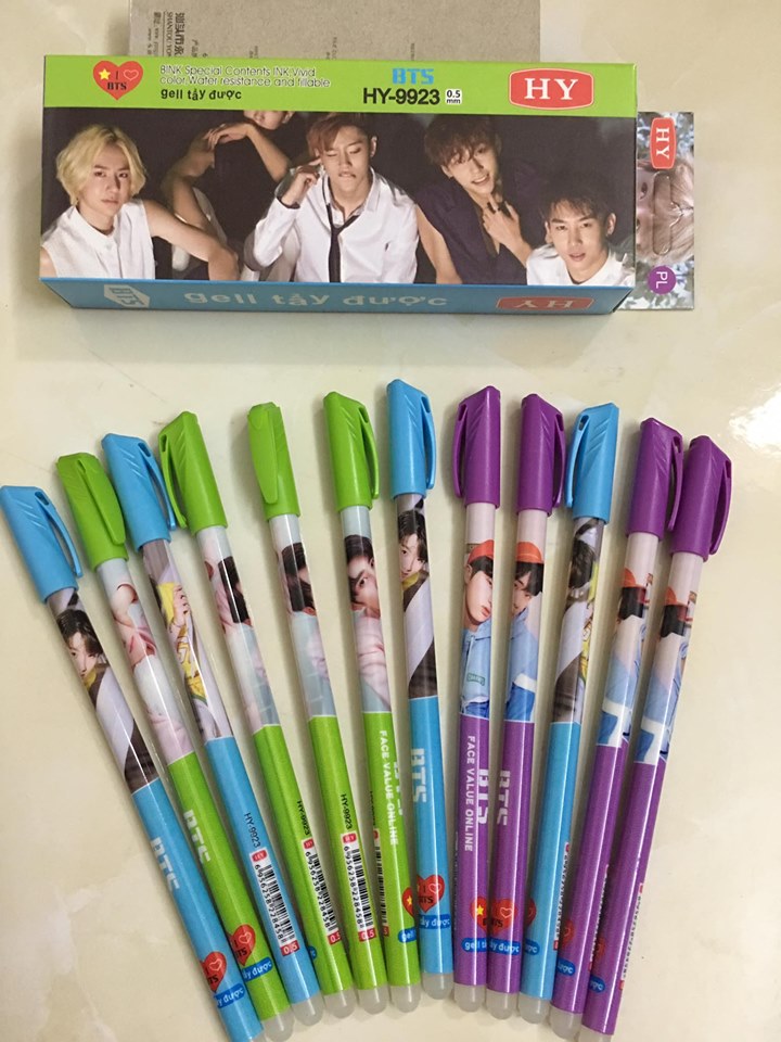 Hộp 12 Chiếc Bút Mực Tím Tẩy Xóa Được