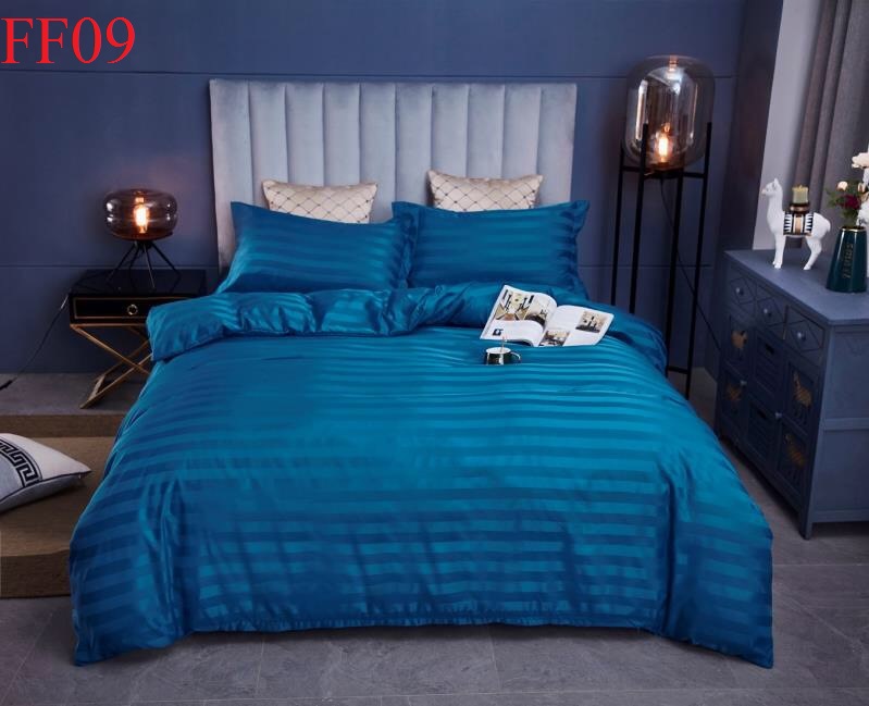 Bộ chăn ga gối cotton 3f cao cấp mã ff09